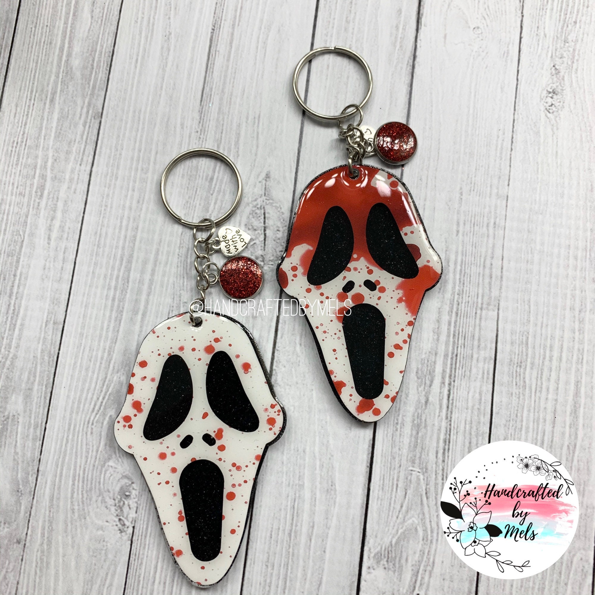Horror Film Keychain Horror Scary Movie Keychain Ghost Etsy