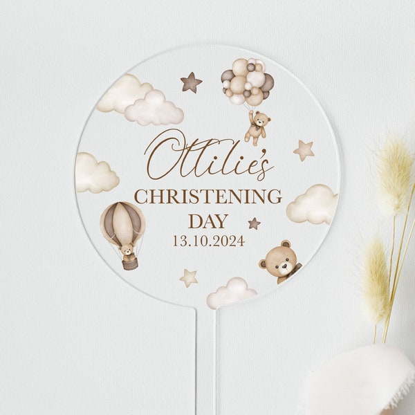 Christening Cake Topper - Etsy