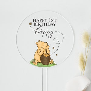 Winnie the Pooh Cake Toppers Winnie the Pooh Cupcake Toppers Cake Toppers  Baby Shower Toppers Winnie the Pooh Theme 