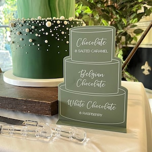 Wedding Cake Sign | Cake Flavours Sign | Wedding Decor Table Sign