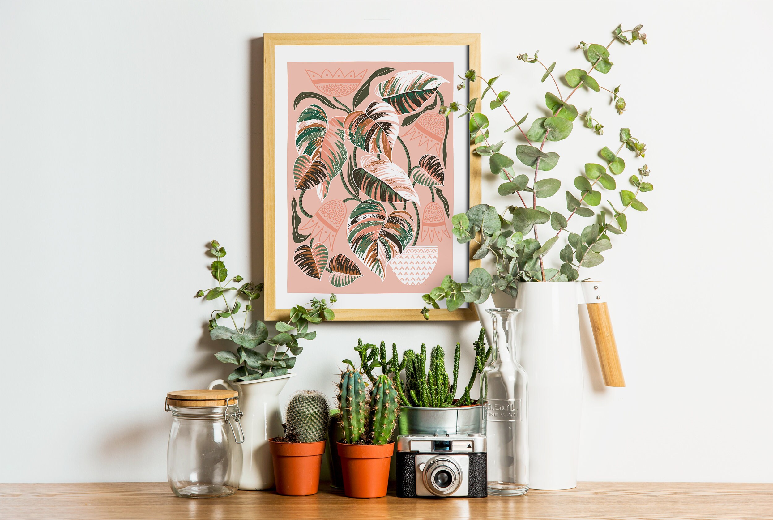 A4 Plant Wall Art Print / Gallery Wall / Art Print / Botanical Etsy UK