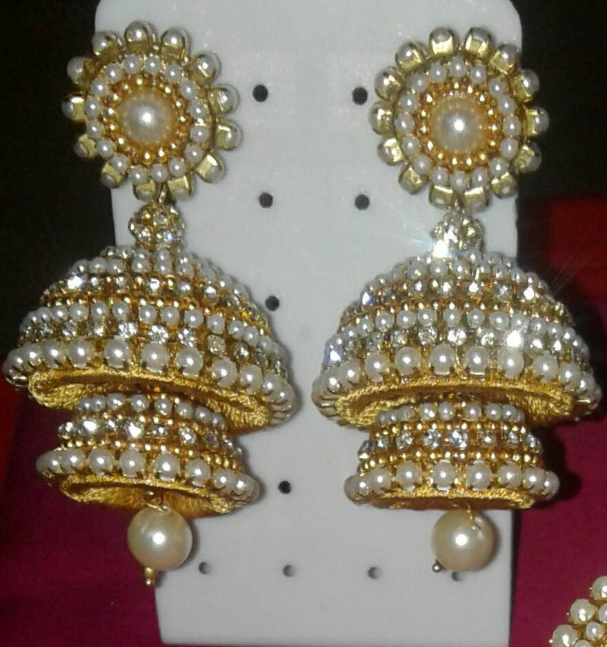 Silk thread earrings new design 2020 Clearance