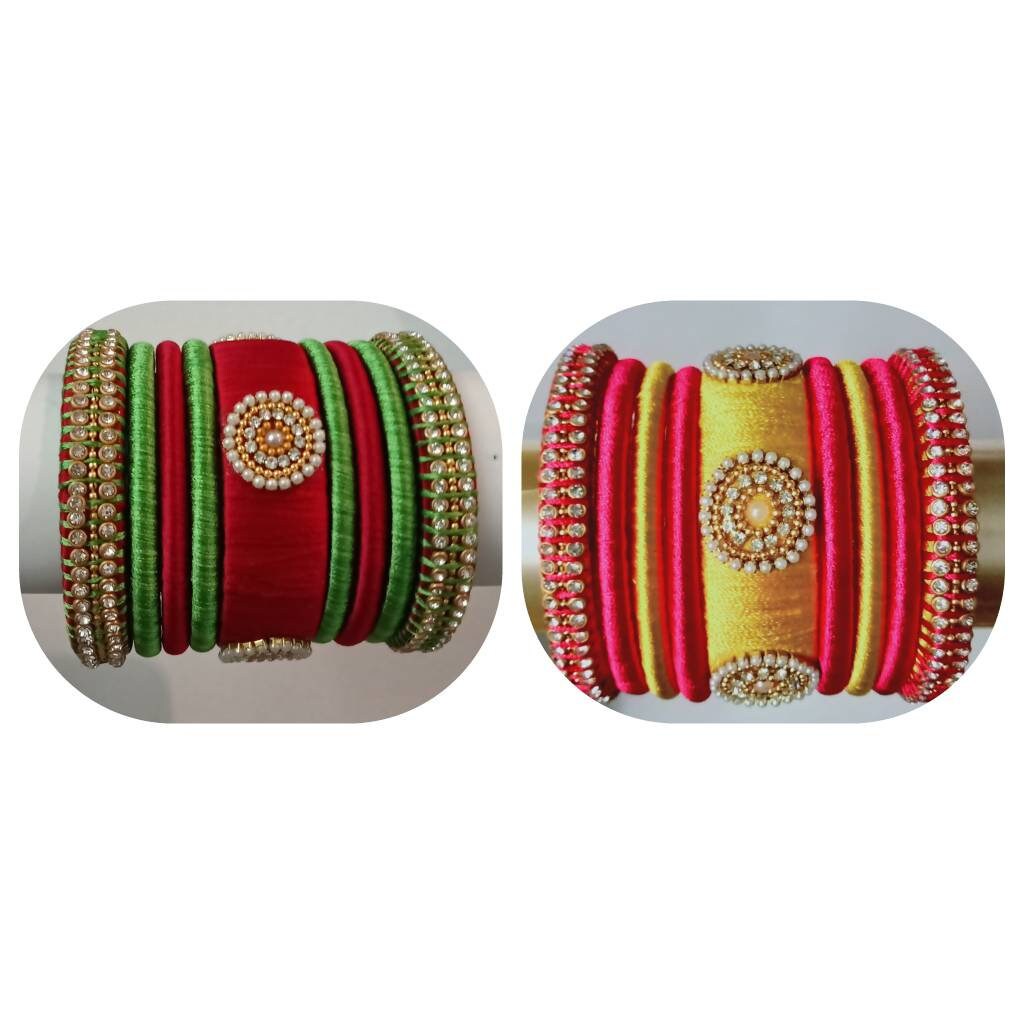 Silk thread designer best sale bangles