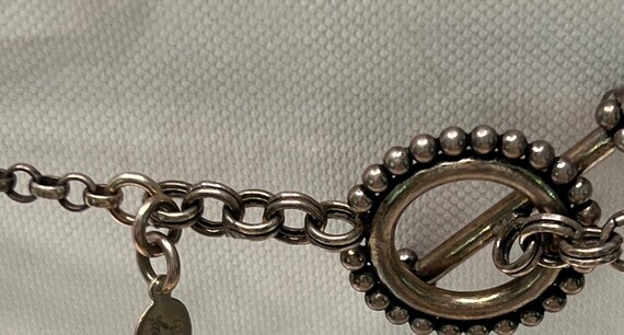 Sterling Silver Red Bakelite Bead Wire Wrapped Ne… - image 6