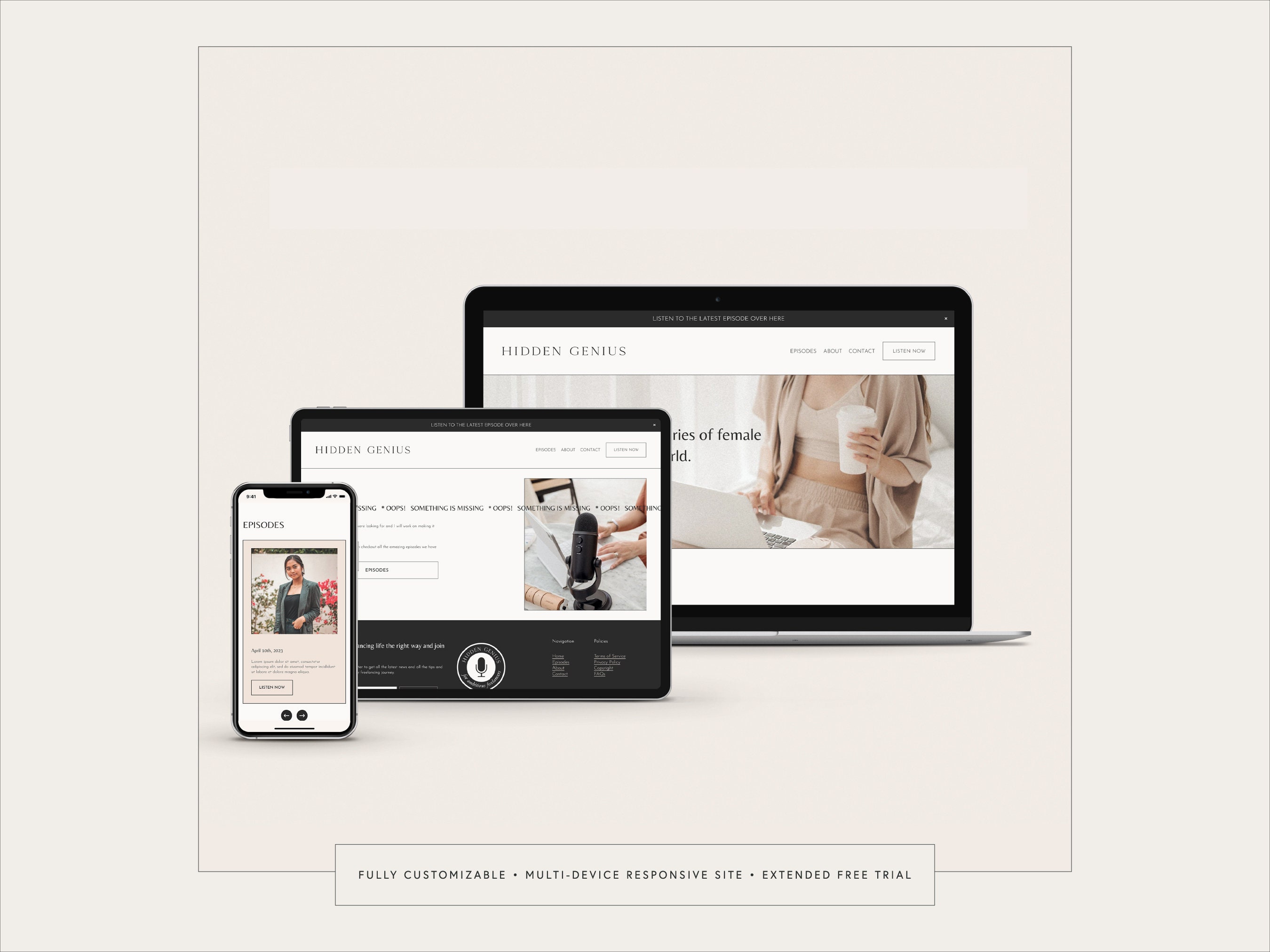 Podcast Squarespace Template Elevate Your Podcasting Platform With