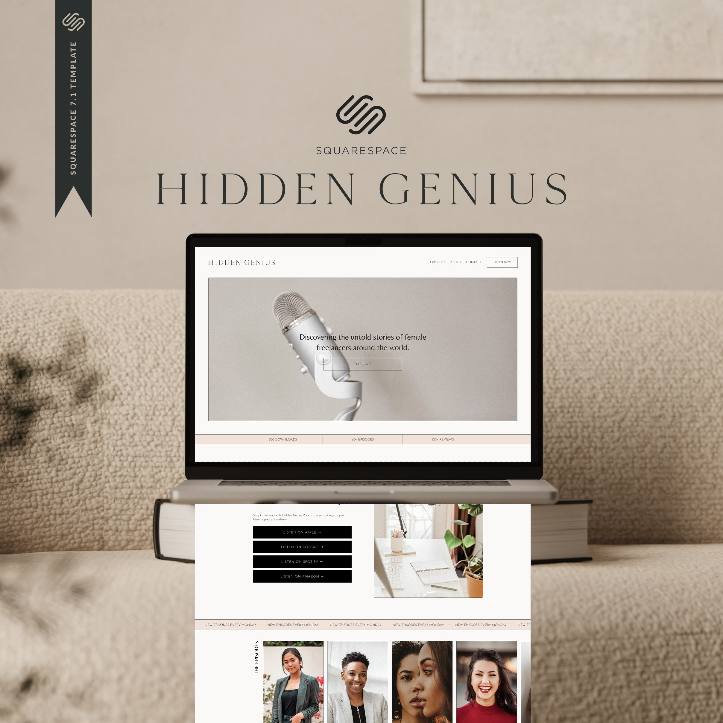 Podcast Squarespace Template Elevate Your Podcasting Platform With