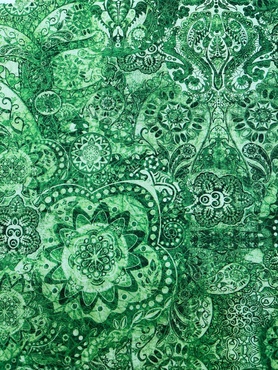 Green Ombré Mandala Scrub Cap Etsy