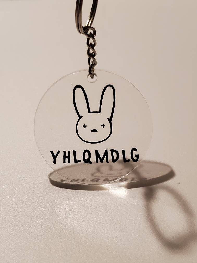 Bad Bunny Keychain Etsy