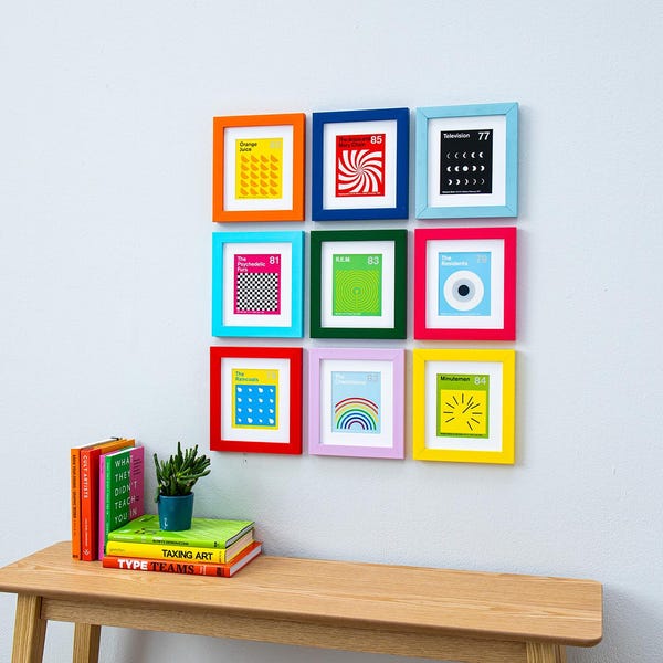 Rainbow Colours Modern Range Picture Photo Poster Frame Decor A2 A3 A4 A5 - Quick Dispatch Free Fast Delivery - Made In UK - Foto 6