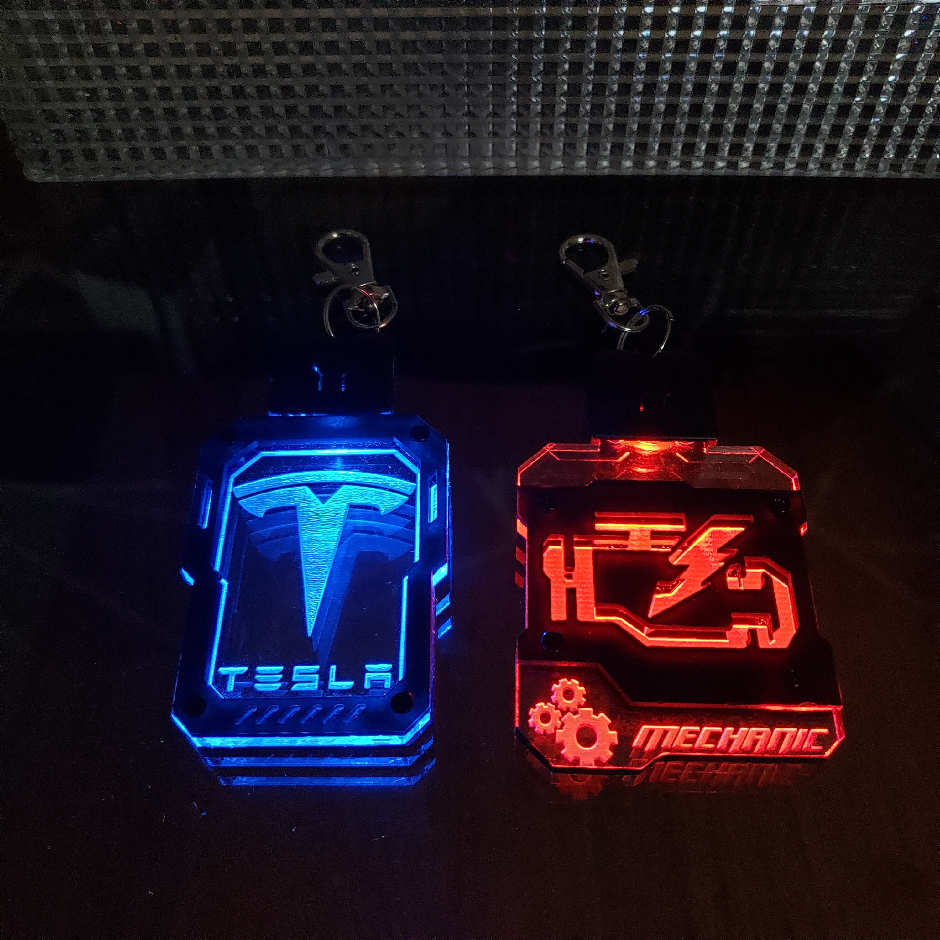 Custom Led Light Keychain/badge - Etsy