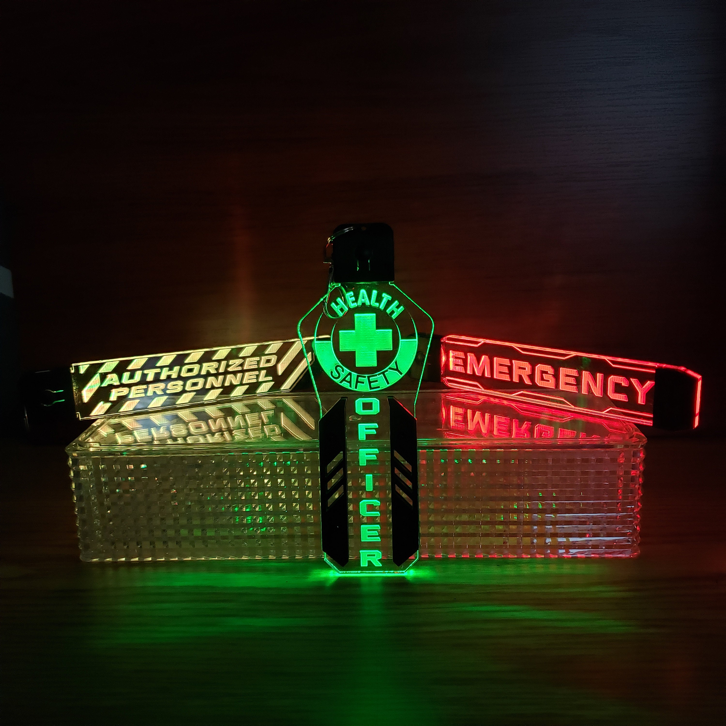 Custom Led Light Keychain/badge - Etsy