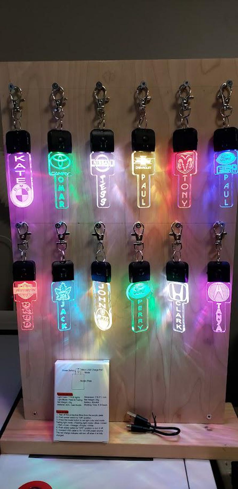 LED light Keychain/Dog tag image 1