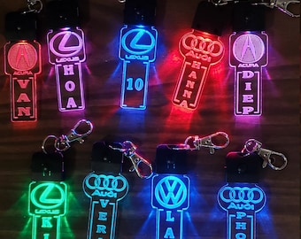 Personalize Rechargeable LED keychain