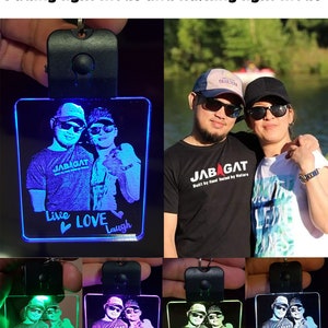 Personalize chaveiro LED recarregável
