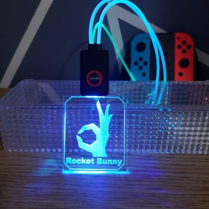USB oplaadbare oplichtende ID-badge