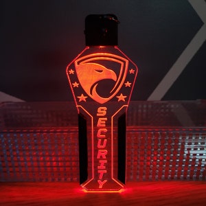 Custom Led Light Keychain/badge - Etsy