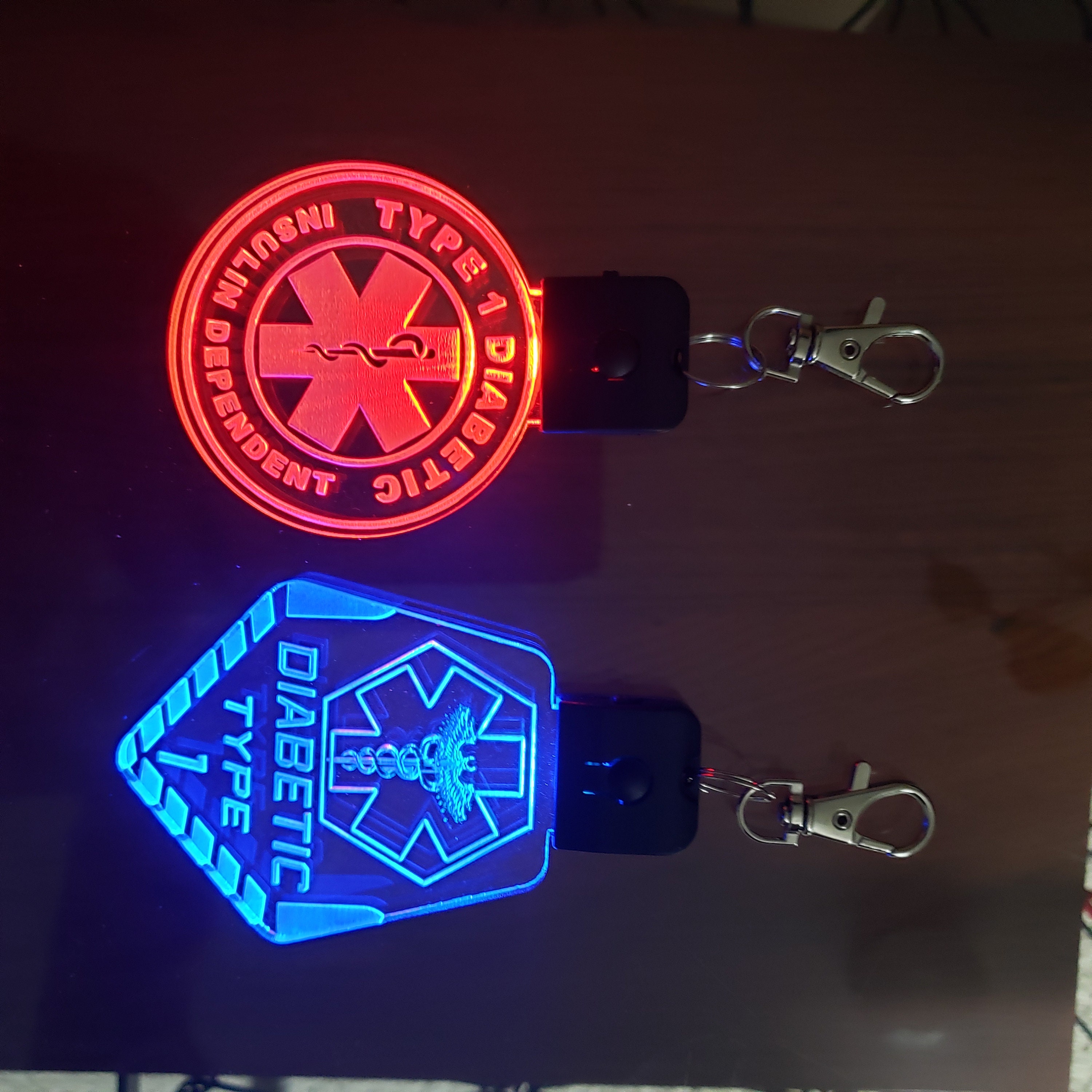 Custom Led Light Keychain/badge - Etsy