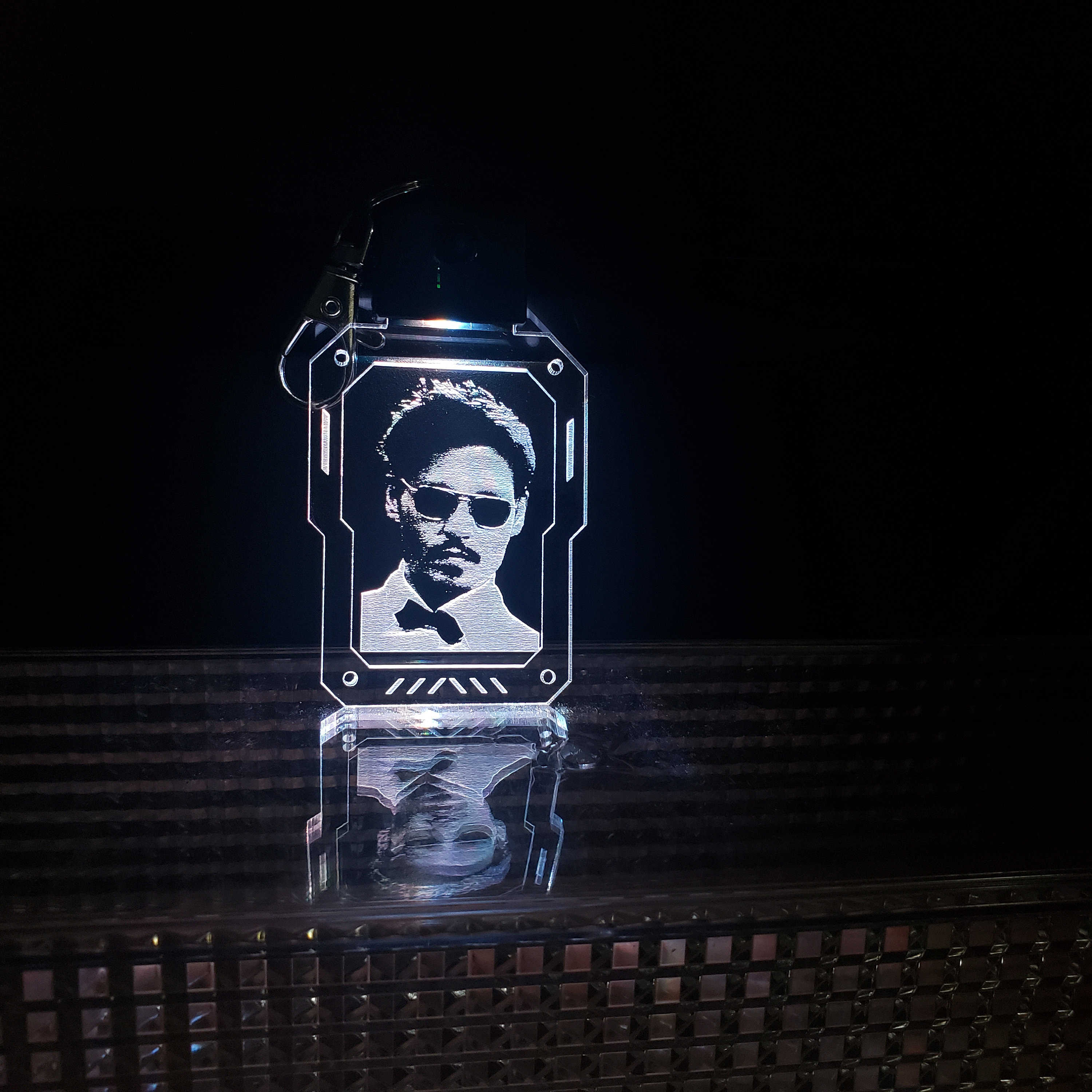 Personalize Rechargeable LED Keychain - Etsy