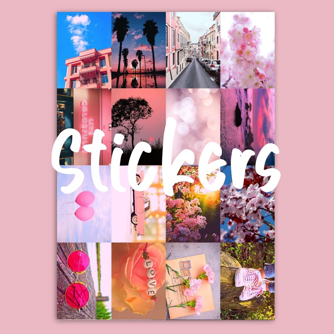 Pink Scrapbooking Kit Scrapbooking and Journal Supplies Etsy