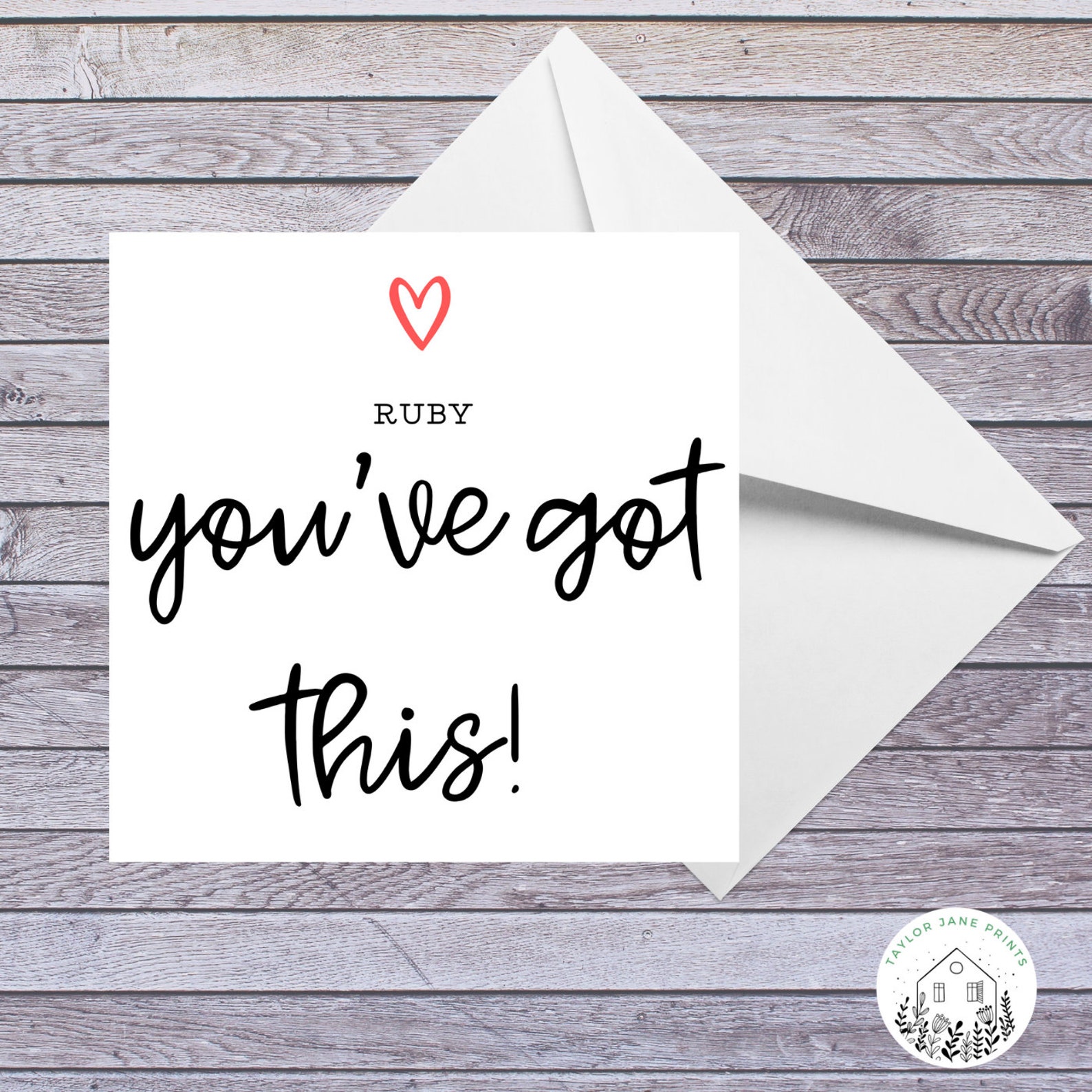 Personalised You've Got This Card Personalised Greetings | Etsy