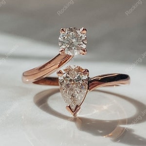Buy Double Stone Ring Online In India Etsy India