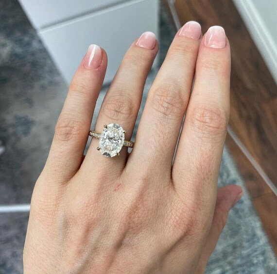 Cartier Ring Oval Cut Cubic Zirconia CZ s Engagement Ring