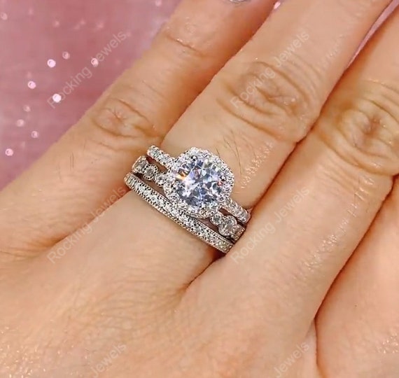 Anillos de compromiso online de 3 piezas