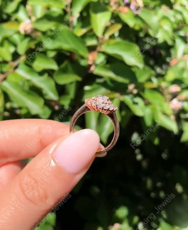 Nature Inspired Two Row Ring