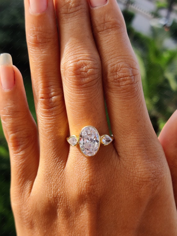 12x8 cheap oval moissanite