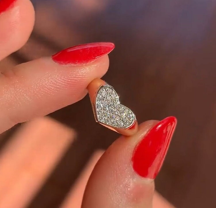 USA Cheaper Wholesale Pave Moissanite Diamond Ring