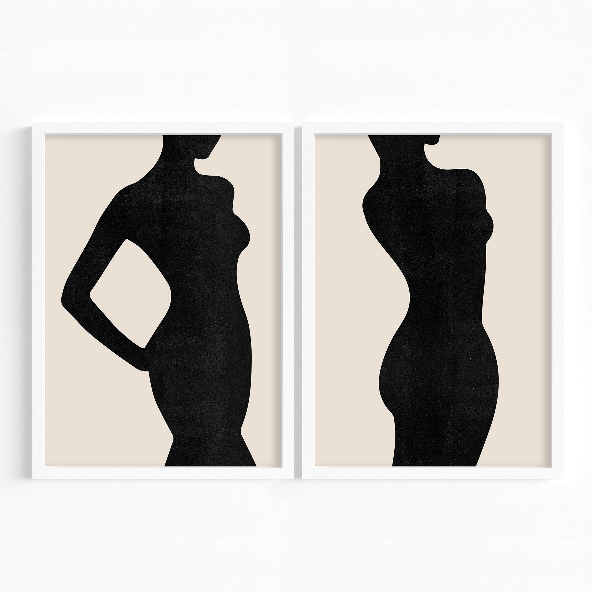 Female Figure Wall Art Set Female Figure Wall Art Female - Etsy UK