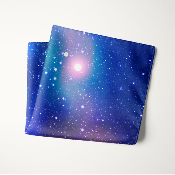 Galaxy Stars Pocket Square Outer Space Universe Printed 