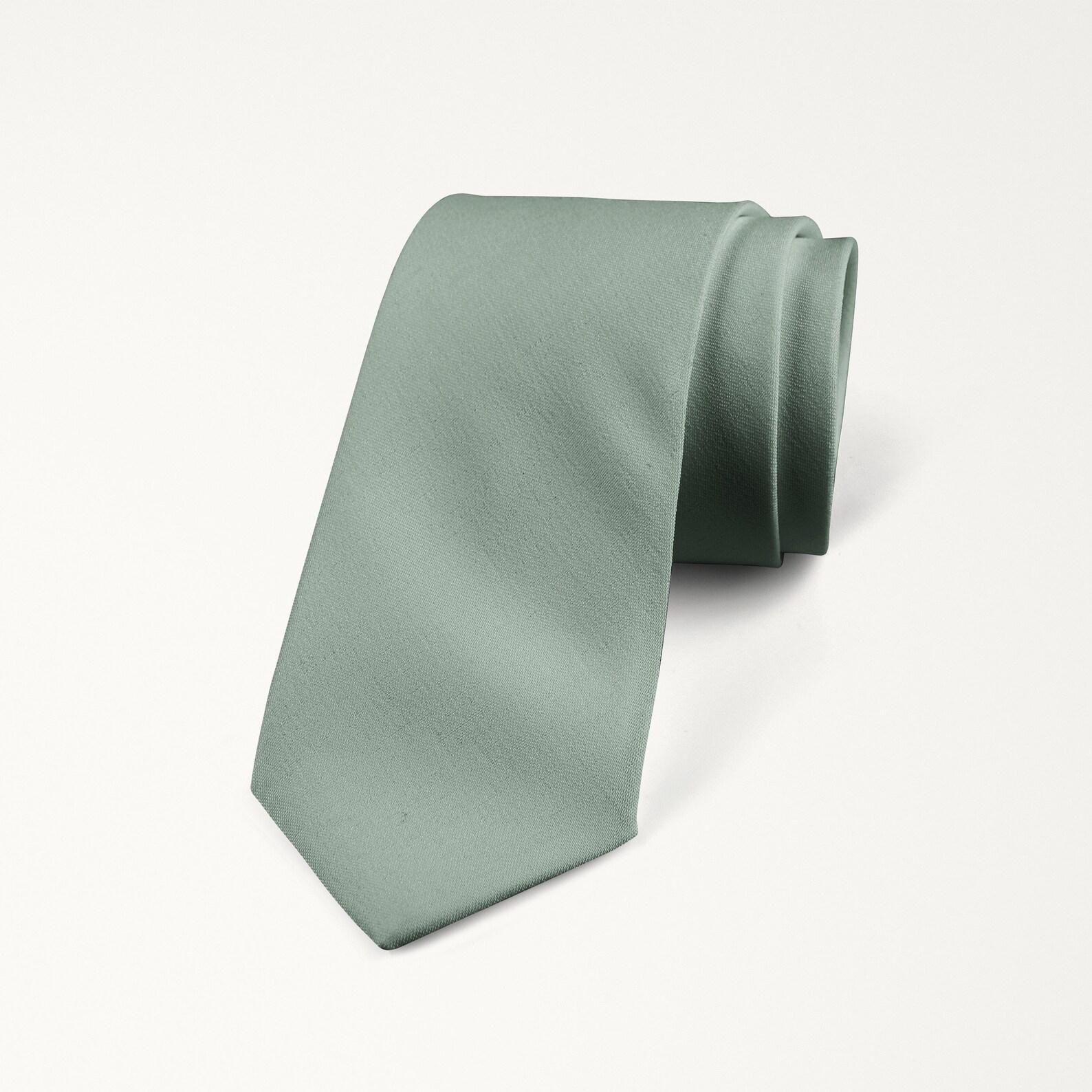 Dusty Sage Tie for Groomsmen Dark Sage Tie Dusty Sage Etsy