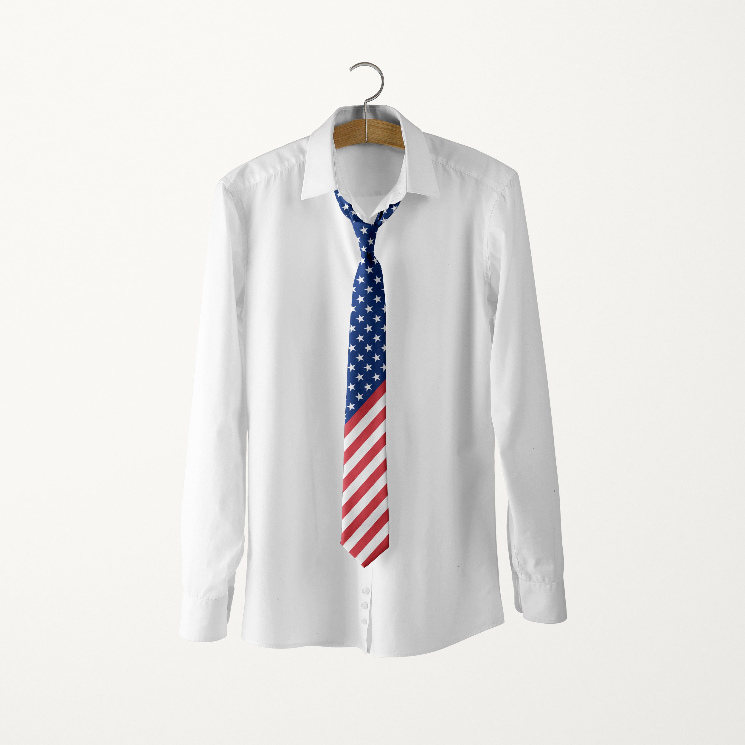 American Flag Stars Neck Tie main image 1