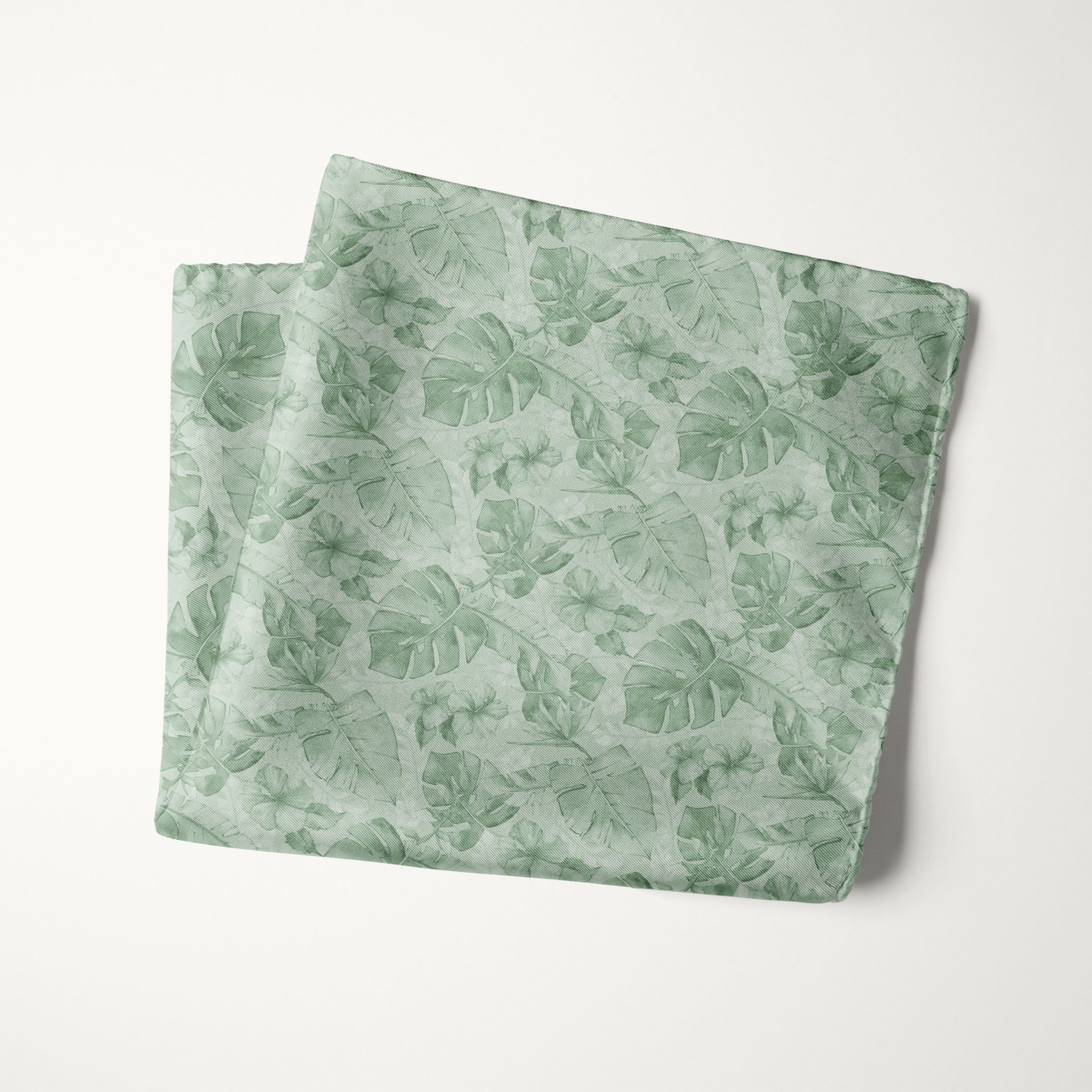 Agave Tropical Print Pocket Square