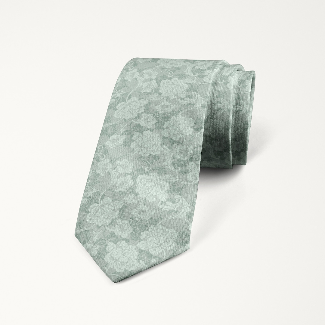 sage green wedding tie