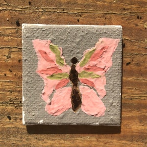 Butterfly Painting, Butterfly, Butterfly Original Art, Colorful Butterfly on Canvas, Butterfly Art, Gifts for Her, Butterfly Artwork