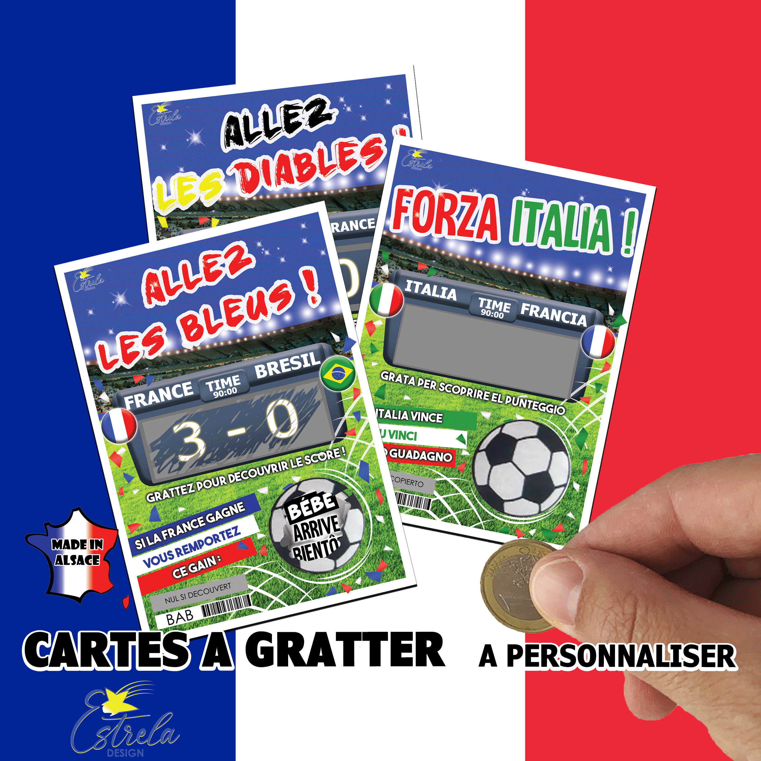 ANNONCE GROSSESSE, Carte a gratter personnalisable, faux ticket à gratter,  annonce mariage, carte à gratter avec message, annonce papa -  France