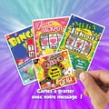 SCRATCH CARD to personalize! Pregnancy announcement uncle aunt Request Witness Godfather godmother wedding game original ticket