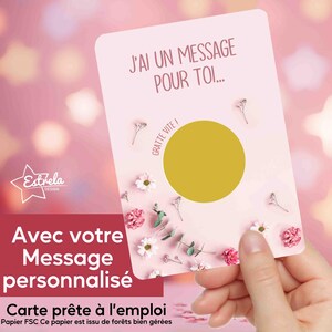 Biglietto gratta e vinci con annuncio a sorpresa – Gravidanza, Padrino/Madrina, Proposta di matrimonio – Personalizzabile, Spedizione veloce