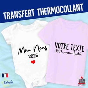 personalized textile with your message! Iron-on transfer Pregnancy announcement uncle aunt Request for godfather godmother game original ticket