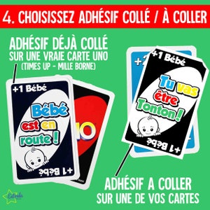 UNO CARD Pregnancy announcement BABY Twins You are going to be uncle aunt Do you want to be my Godfather godmother Original pregnancy announcement image 6