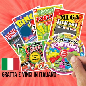 ENGLISH Gratta e vinci - annuncio di gravidanza - annuncio di matrimonio - ...Gratta e vinci