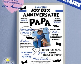 Premier Anniversaire De Papa Etsy