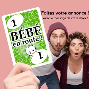 CARTE UNO Annonce grossesse BÉBÉ Jumeaux Tu vas être tonton tata  Veux tu être mon Parrain demande marraine ? Annonce grossesse originale
