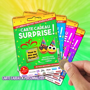 GIFT CARD to scratch with your message Pregnancy wedding announcement...! You are going to be uncle aunt Do you want to be my Witness? Godfather godmother