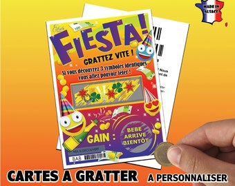 CARTE à GRATTER PERSONNALISABLE ! Annonce grossesse / Tu vas être tonton / tata / Veux tu être mon Témoin ? / Parrain, marraine,....