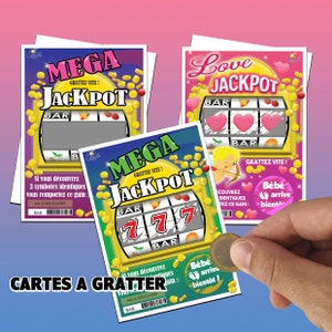 SCRATCH CARD to personalize Pregnancy announcement uncle tata Witness Request Godfather godmother wedding game original ticket image 10