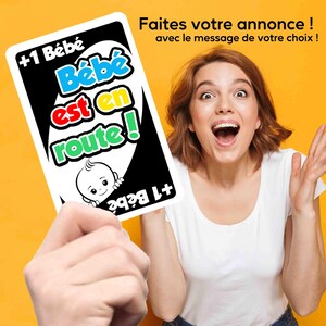 CARTE UNO Annonce grossesse BÉBÉ Jumeaux Tu vas être tonton tata  Veux tu être mon Parrain demande marraine ? Annonce grossesse originale