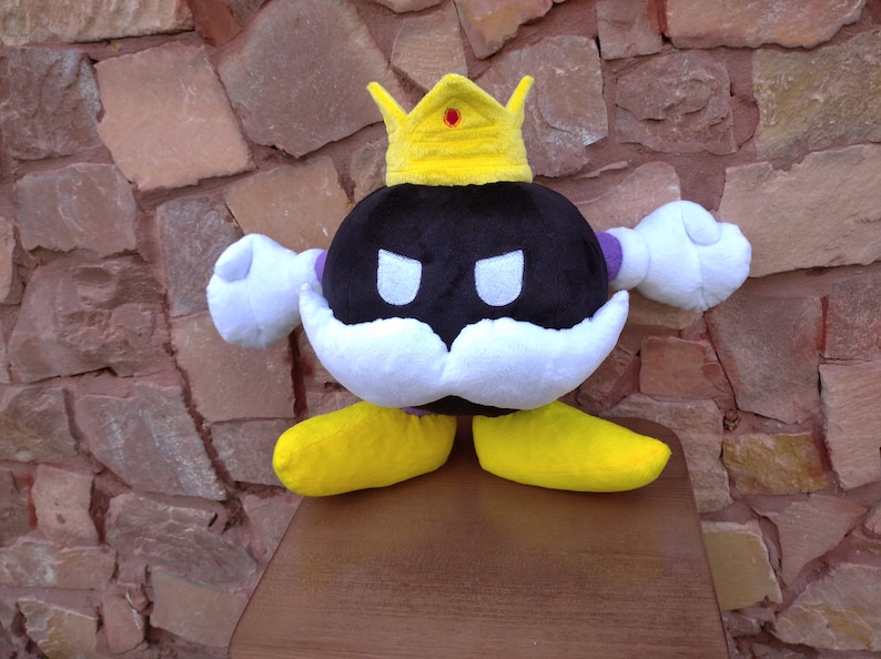 Custom plush inspired by King Bobomb Super Mario party plush Etsy